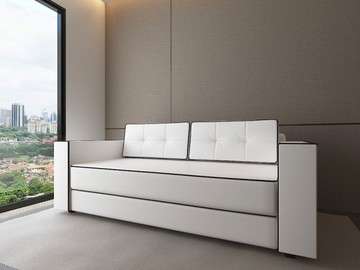 Диван Константин Орландо белая экокожа