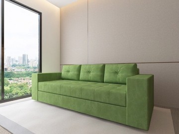 Диван прямой Константин зеленый вельвет