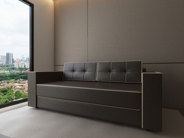 Диван Константин Орландо коричневая экокожа