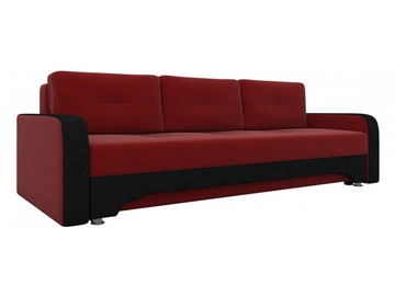 Диван Ник-3 красный вельвет