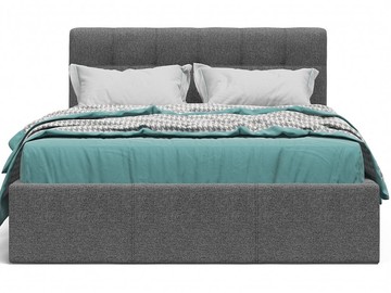 Кровать Белла 140*200 без ПМ рогожка Malmo серая