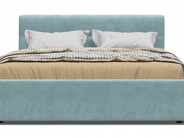 Кровать Белла велюр MONOLIT Aqua NEW + ПМ 160*200