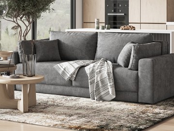 Диван Босс Прайм Шенилл CLOUD графит