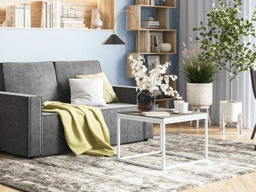 Диван NORD Compact велюр Monolit серый